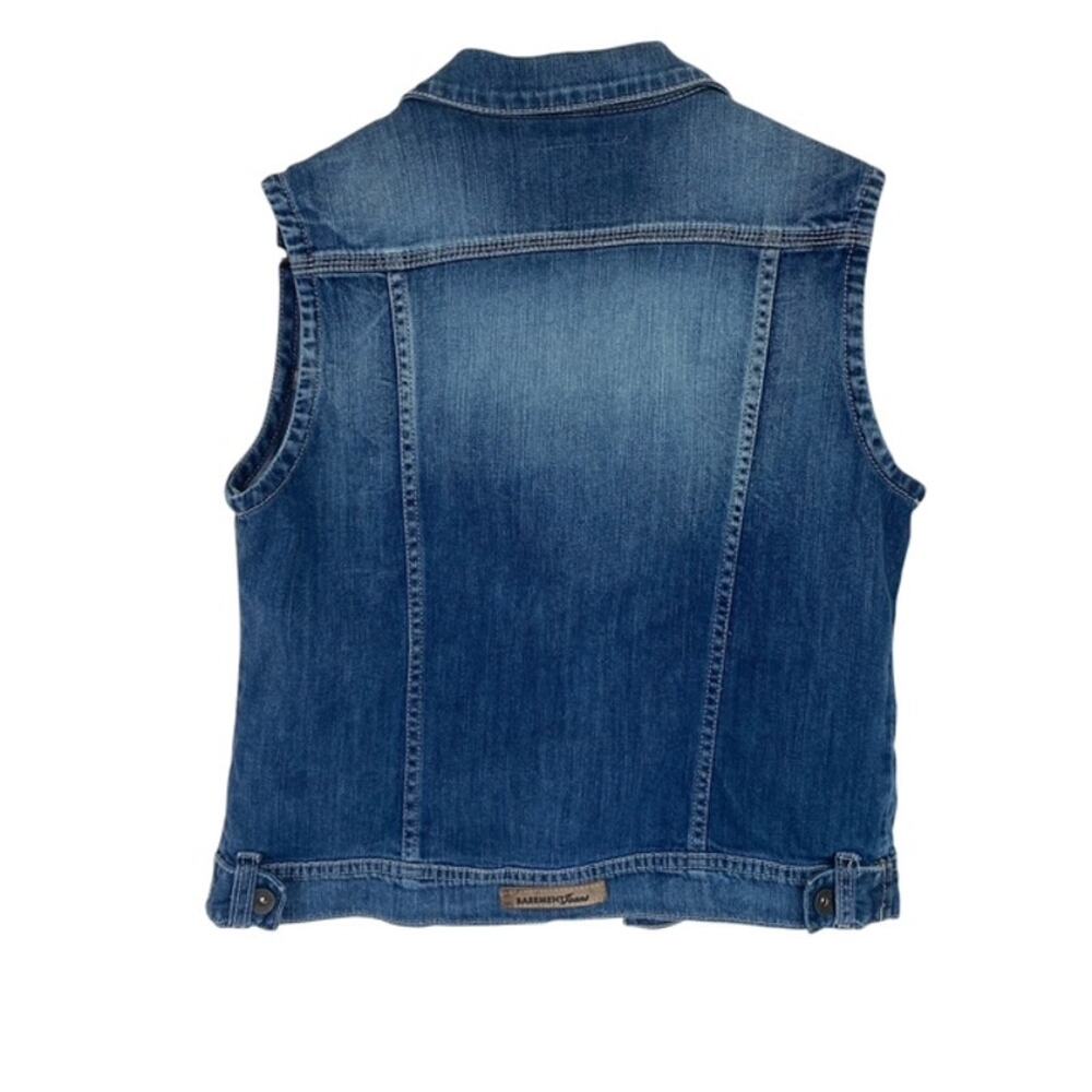 Basement Jeans "My Jacket" Denim Button Front Vest - Large - Picture 3 of 5